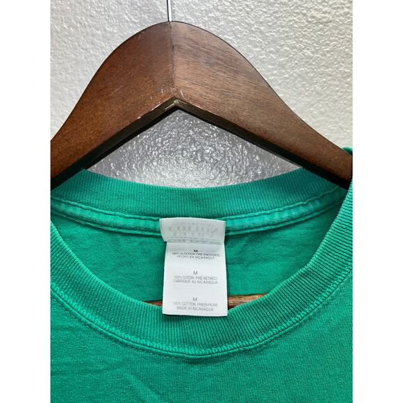 Vintage Malcolm XC Shirt Yoda Graphic Green Tee Medium 2005 2000s - Picture 4 of 9